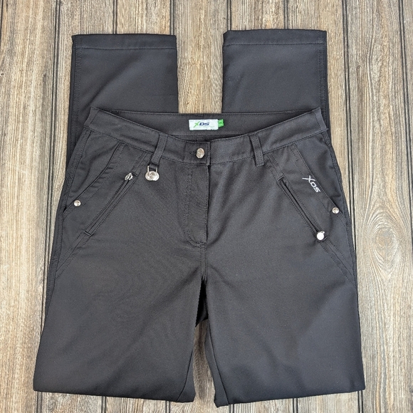 XDS Daily Golf Pants Size 8 Black - Picture 1 of 13